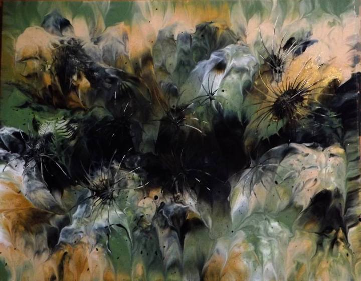 "Trou noir" - Acrylique - 40/50 -168 €