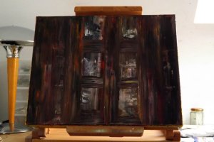 De l'autre côté du miroir - Chevalet